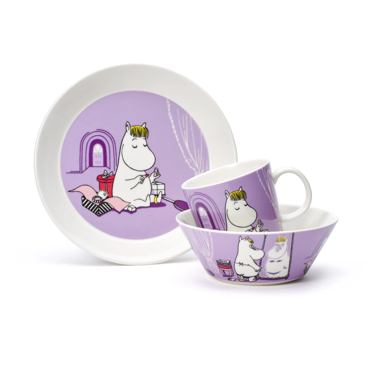 Arabia Snork Maiden Moomin Schaal Paars 7 Arabia Snork Maiden Moomin Schaal Paars - Afbeelding 5