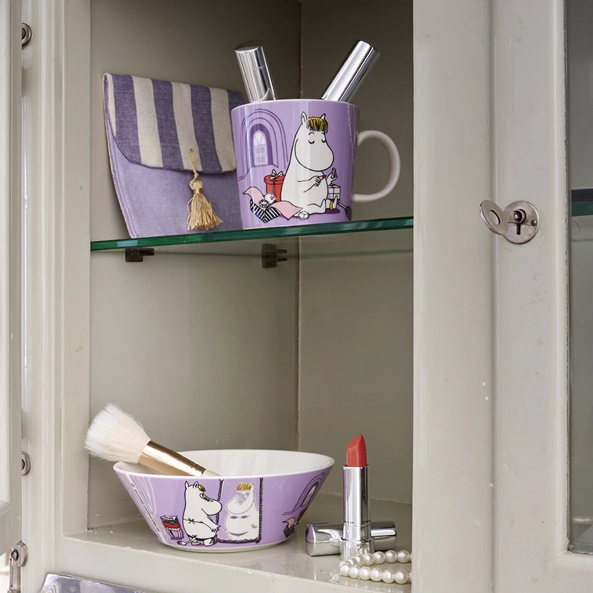 Arabia Snork Maiden Moomin Schaal Paars 6 Arabia Snork Maiden Moomin Schaal Paars - Afbeelding 4