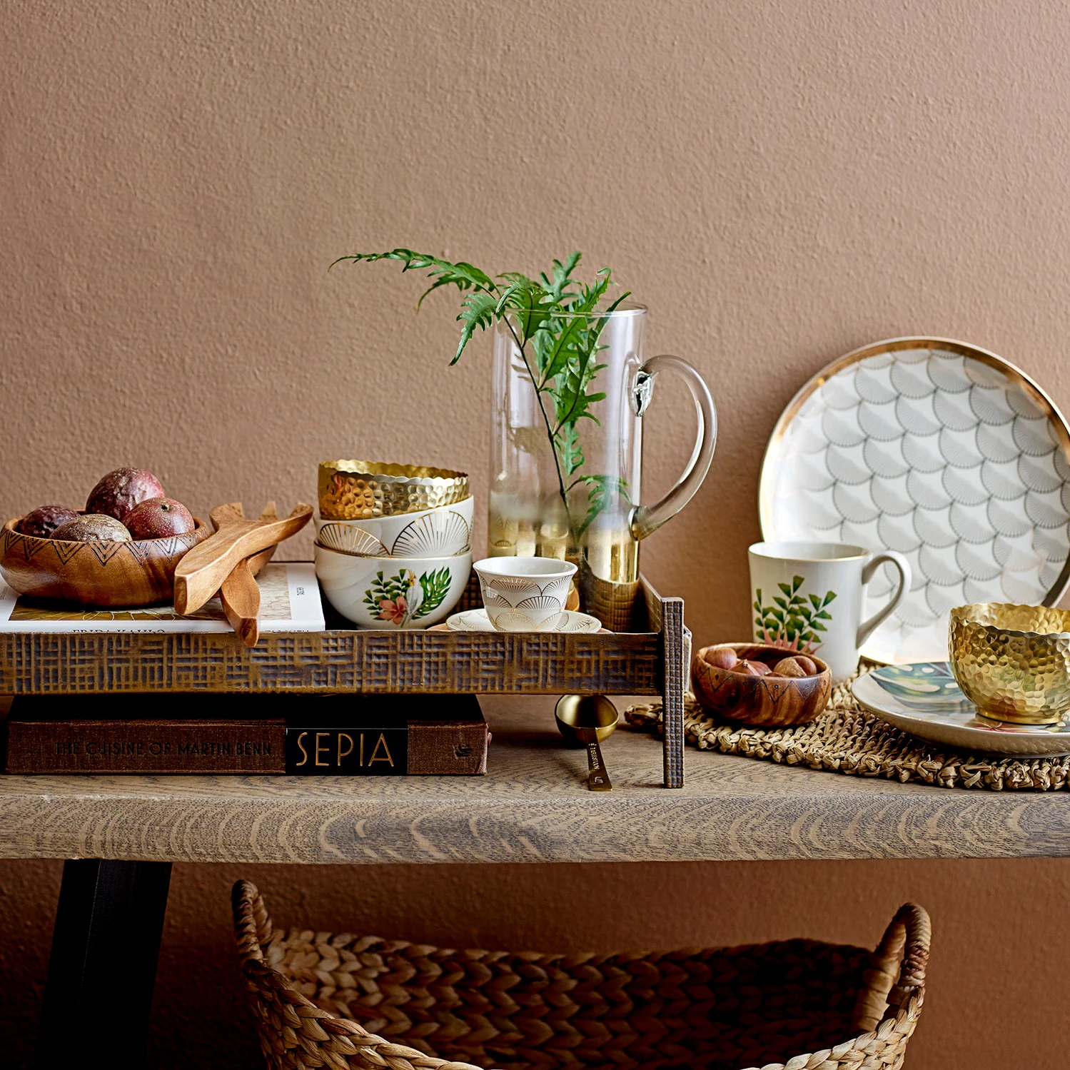 Bloomingville Placemat Zeewier 34x50 Cm 4 Bloomingville Placemat Zeewier 34x50 Cm - Afbeelding 2