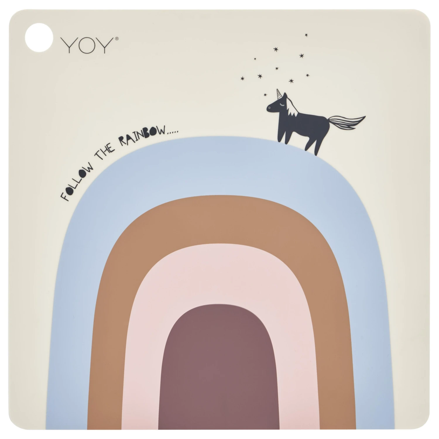 OYOY Follow The Rainbow Placemat 3 OYOY Follow The Rainbow Placemat